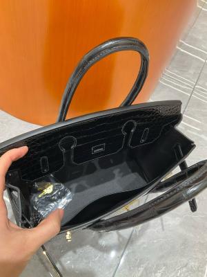 wholesale quality hermes birkin 30 shinny niloticus crocodile 89 noir ghw
